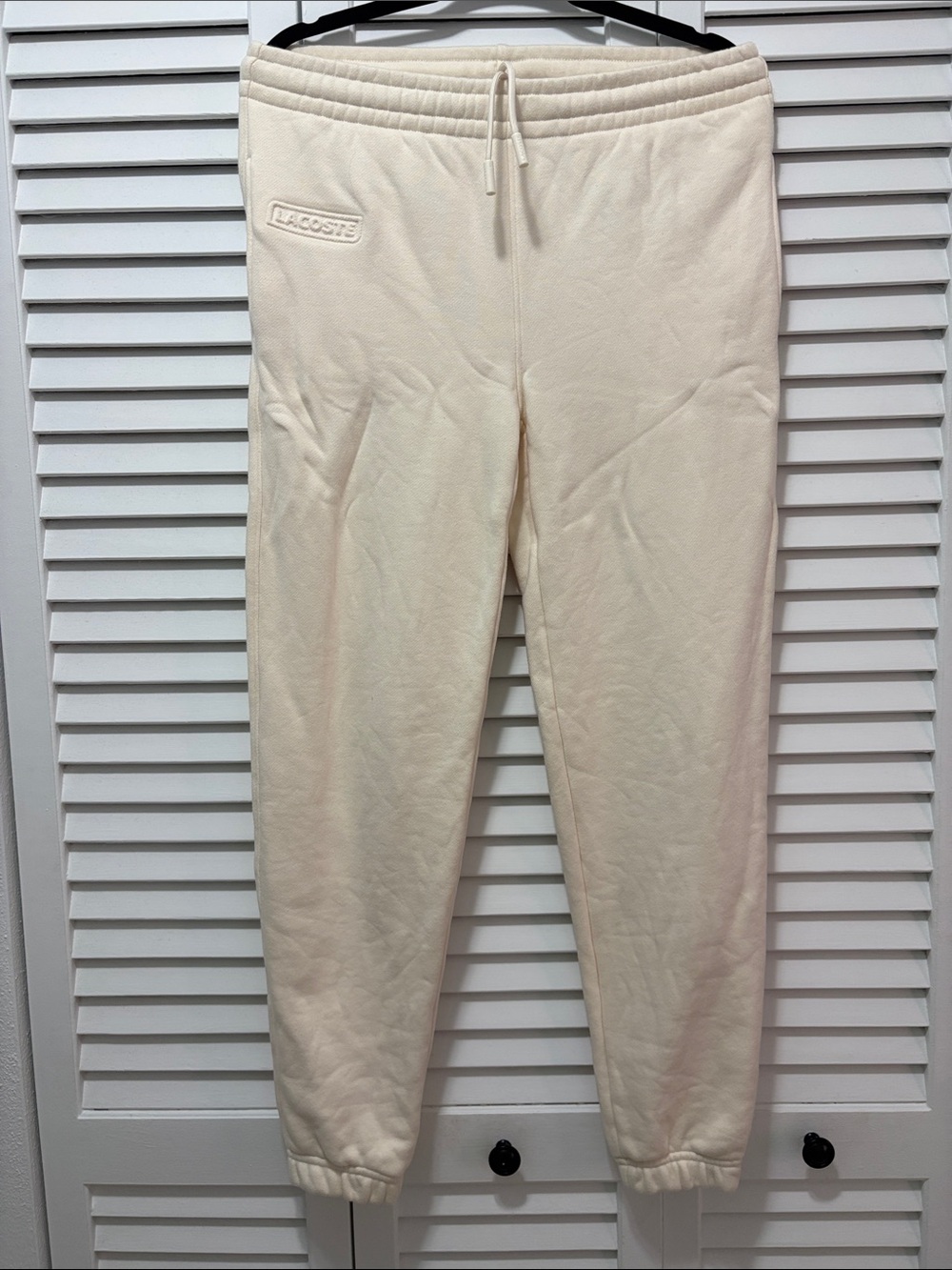 Lacoste Men’s Cream Drawstring Joggers